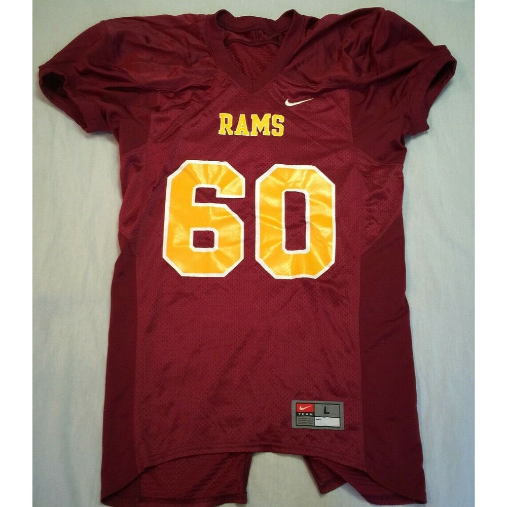 NIKE TEAM RAMS 60 MENS FOOTBALL JERSEY ATHLETIC SHIRT SIZE L